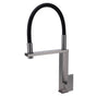 Gun Metal Tall Kitchen Sink Basin Mixer Swivel Faucet Tap Pull Out Spout Head
