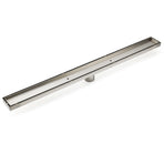 304 Stainless Steel 800mm Tile Insert Linear Shower Grate Floor Drain 50mm Waste
