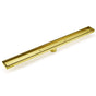 Brushed Gold 304SUS 800mm Tile Insert Shower Grate Floor Drain 50mm Waste Outlet