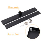 WaterMark Matt Black 900mm Tile Insert Shower Grate Floor Drain 50mm Flow Waste
