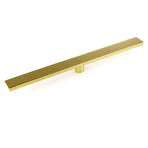 Brushed Gold 304 SUS 600mm Strip Fence Sword Shower Grate Floor Drain 50mm Waste