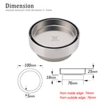 Round Circle Tile Insert Floor Drain Stainless Steel Shower Grate 75mm Outlet