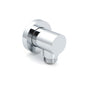Bathroom Component Brass Chrome Flexible Shower Elbow Connector Water Inlet 1/2" End