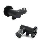 Matt Black Brass Hand Shower Bracket Swivel Holder Wall Elbow Connector Water Inlet Kit