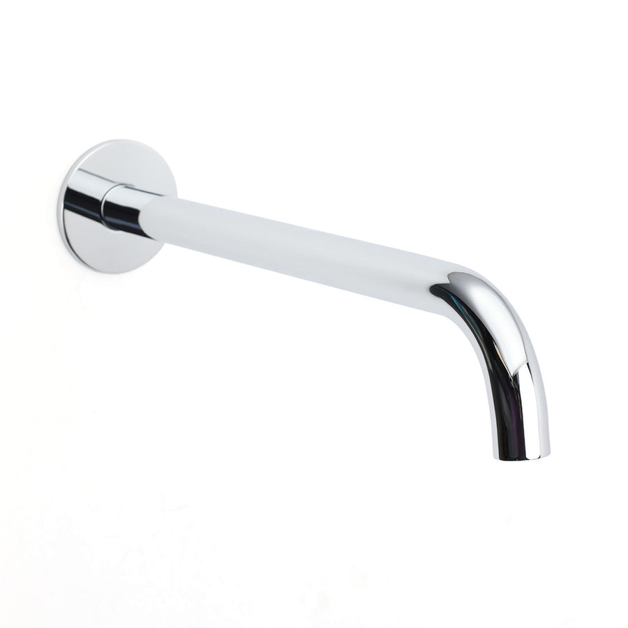300mm Extra Long Wall Mounted Chrome Round Extention Bathtub Filler Spout Outlet