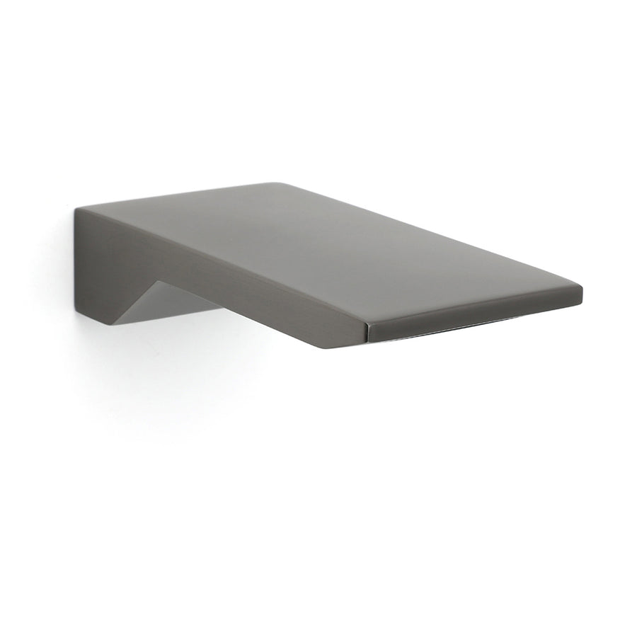 Gun Metal Grey Square Stainless Steel Bathtub Flat Spout Waterfall Filler Outlet