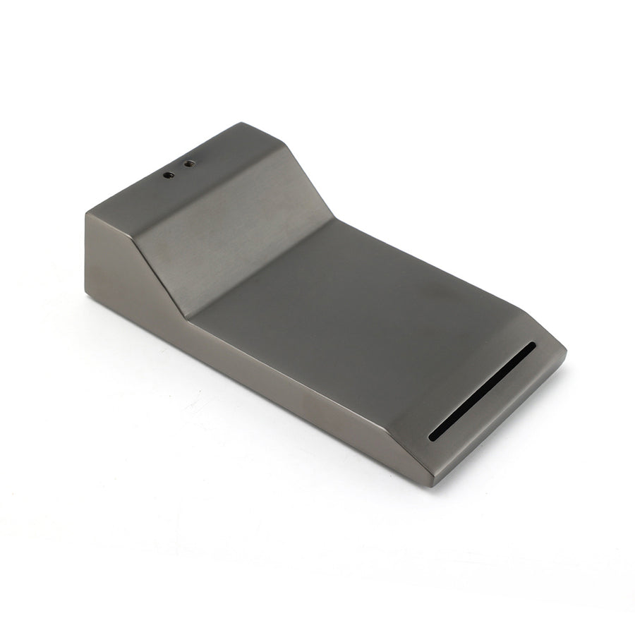 Gun Metal Grey Square Stainless Steel Bathtub Flat Spout Waterfall Filler Outlet