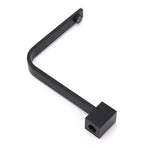Black Gooseneck Arm High Rise Wall Mounted Bathtub Square Spout Water Outlet