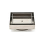 WaterMark Brushed 100mm Square Tile Insert Shower Grate Floor Drain 80mm Waste