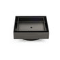 Gun Metal 100x100mm Square Tile Insert Floor Drain Small Shower Grate 80mm Waste