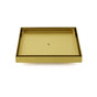 Brushed Gold Large 200mm Tile Insert Bathroom Floor Drain Grate 80mm Waste Outet