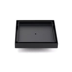 Matt Black 150x150mm Tile Insert Floor Drain Shower Grate 50mm Outlet Watermark