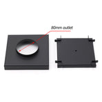 Watermark Black 150x150mm Tile Insert Floor Drain Shower Grate 80mm Waste Outlet