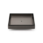 Bathroom Gun Metal 150mm Tile Insert Floor Drain Shower Grate 80mm Waste Outlet