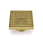 Brushed Gold Smart Square 100mm Strip Fence Floor Drain Shower Grate 50mm Waste