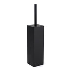 Matt Black Square Stainless Steel Bathroom Accessory Toilet Brush Holder Cup Set