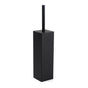 Matt Black Square Stainless Steel Bathroom Accessory Toilet Brush Holder Cup Set