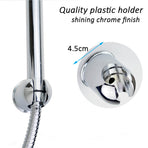 Round ABS Plastic Chrome Wall Hang Bracket Holder For Hand Held Shower Head Hose