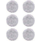 6 Pcs Washable Mop Cloth Compatible with HOBOT 168 and 188 Microfiber Mop Glass Cleaning Robot Reusable Accessories Gray
