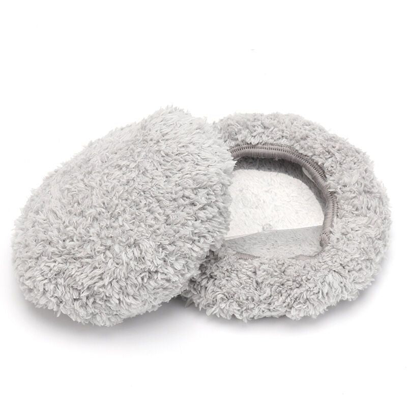 6 Pcs Washable Mop Cloth Compatible with HOBOT 168 and 188 Microfiber Mop Glass Cleaning Robot Reusable Accessories Gray