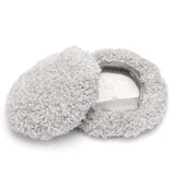 6 Pcs Washable Mop Cloth Compatible with HOBOT 168 and 188 Microfiber Mop Glass Cleaning Robot Reusable Accessories Gray - Front View