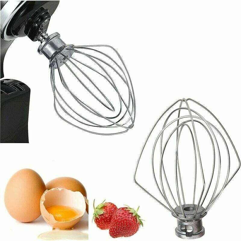 Stainless Steel Wire Whip Compatible with KitchenAid K45WW WP9704329 KSM150 KSM160 K45 KSM90 Robot Accessory