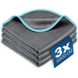 400GSM Microfiber Carbon Magic Cloth Cleaning Towel Washable Non Trace Absorbent Polishing Towel