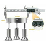 LED Spotlight, IP44, 3x GU10.3 Tilt Spotlights Warm Light Ceiling Light Bathroom Lamp Tilt and Tilt Spotlight - Front View