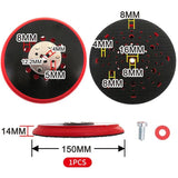 Sanding Disc Compatible with Bosch RSM6045, Sanding Pad Compatible Multihole Sanding Pad Electric Sander, 150mm - Front View