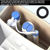3 Pcs Spare Rubber Seals for Siamp T T, F Lush Parts Oilet Leak Repair Oilet 49 and 50 Flush Valves - Top-Down View