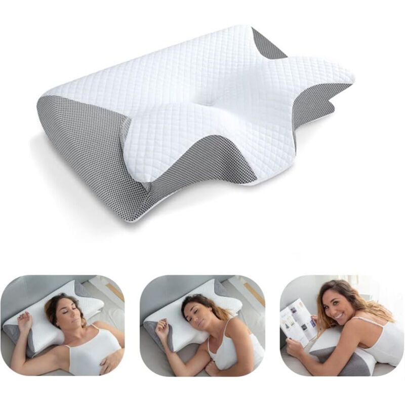 CPAP Foam Memory Pillow Reduce Face Mask Pressure and Air Leaks, 60x37x9 and Pillow for Sleeping on the Side for All CPAP Masks, 11cm