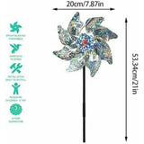 10 Pcs Decorative Bird Deterrents for the Garden Anti-Bird Pigeon, Orchard and Yard Reflective Windmill to Protect the Garden