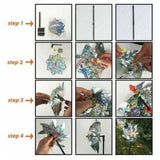 10 Pcs Decorative Bird Deterrents for the Garden Anti-Bird Pigeon, Orchard and Yard Reflective Windmill to Protect the Garden