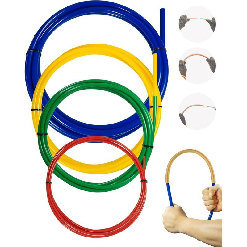 4 Pcs Copper Hose Protector Bender Tube Wire Air Conditioning Tube Kit for HVAC Refrigerator Repair Prevents Tube, 0.25 in, 0.375 in, 0.5 in, 0.625 in