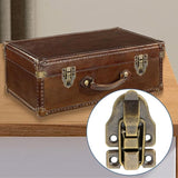 4, Wooden Cases, Suitcases with Screws Trunk and Chest Closures Piece Set of Retro Box Latches Small Size Retro Box Latches for Jewelry Boxes