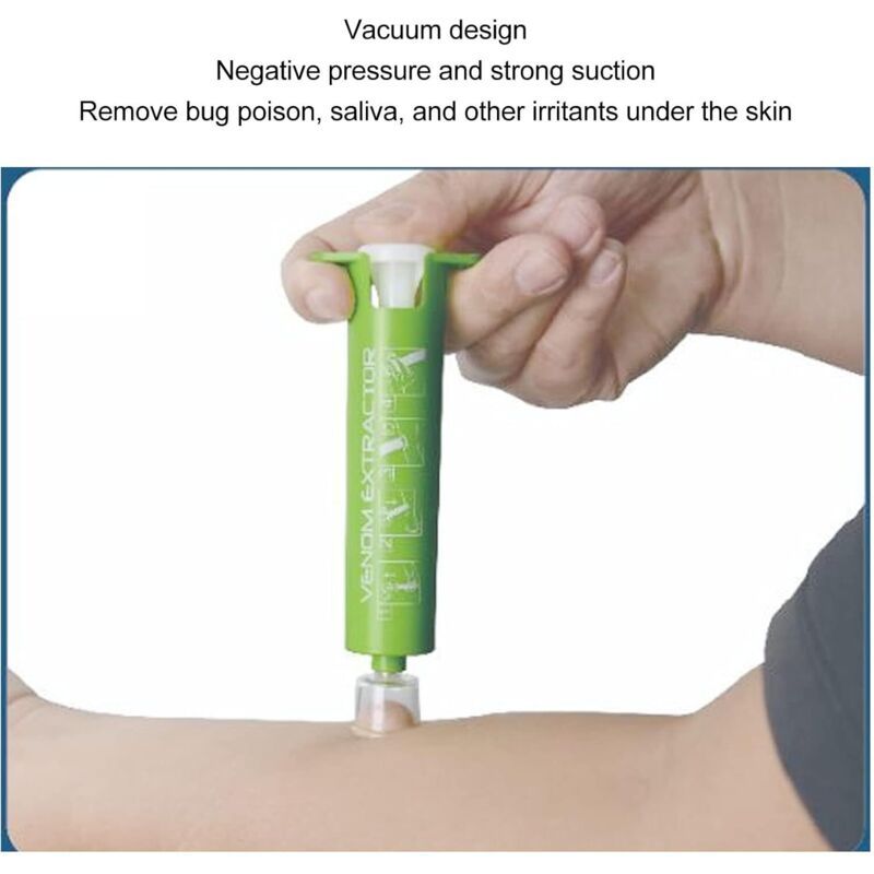 Venom Extractor Suction Tool for Insect Bites and Bee and Wasp Stings Free, Chemical Bite Relief