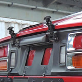 4X Elastic Rubber Hood Supports Quick Release Hood T Handle Loop Flexible Car Hood Fasteners Rubber Pull Latches for Engine Trolley