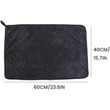 3 Pcs Cleaning Cloth Car, Lint Free, Home More Absorbent XXL Microfiber Cloth for Shower Cabin, 40 X 60 cm, 60 cm - Top-Down View