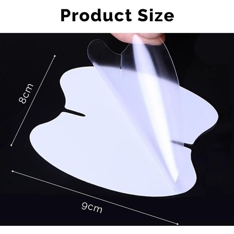 10 Pcs Protective Film for Car Door Handles Transparent, Self-Anti-Scratch Adhesive, Glossy Protective Film
