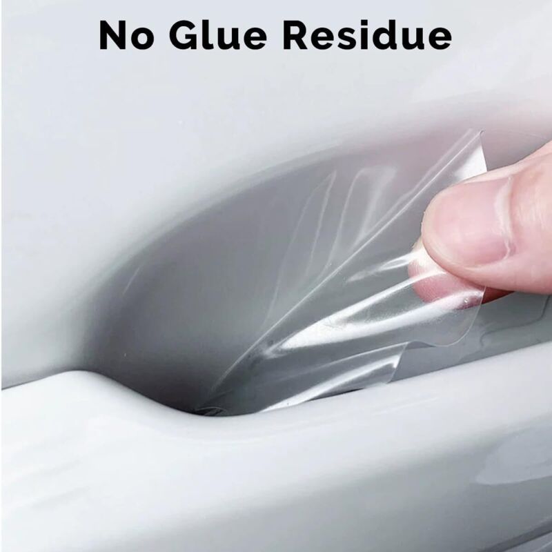 10 Pcs Protective Film for Car Door Handles Transparent, Self-Anti-Scratch Adhesive, Glossy Protective Film