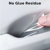 10 Pcs Protective Film for Car Door Handles Transparent, Self-Anti-Scratch Adhesive, Glossy Protective Film - Top-Down View