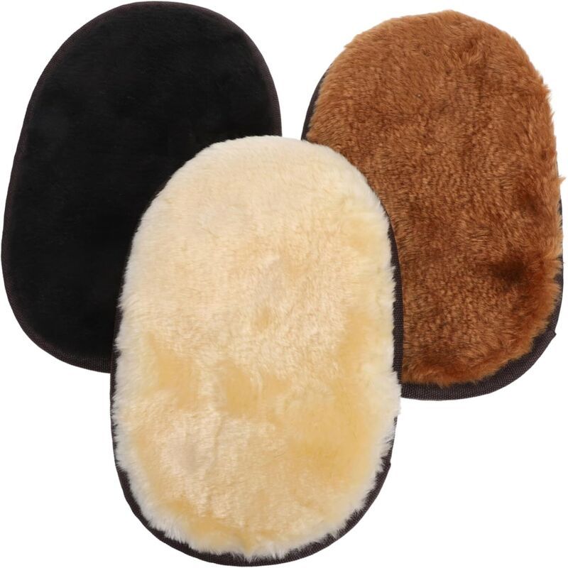 3, Bags Furniture, Leather Care Accessories Piece Thick Leather Cleaning Gloves with Bristles for Polishing and Buffing Shoes