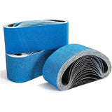 12 Pcs Bandes Abrasives. Groupe of Abrasives Strip Abrasive 4x40 and 60 and 80grains for Ponceuse a Strip.Utilise for Ebauche, 100 x610 Mm