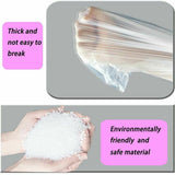 75 Pcs Garbage Bags 10L, White, 15L Garbage Bags with Handle of Transport Bags with Drawstring Bags with New Material for Kitchen Living Room Desk Men
