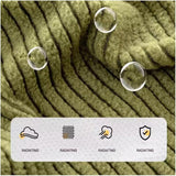 Jacquard Stretch Covers Beige, 3, Pet Anti-Slip Proof, Seater and All Seasons Modern Sofa Bed Cover Elastic Protective Cover, 190*220cm - Side View