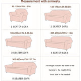 Jacquard Stretch Covers Beige, 3, Pet Anti-Slip Proof, Seater and All Seasons Modern Sofa Bed Cover Elastic Protective Cover, 190*220cm - Top-Down View