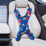 Pillow of Travel for Children Cushion of Car in Shape of X of Siege Auto Doux of Rest Adjustable for Adults Holder of Head and Neck for Long Journeys