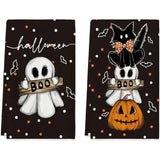 2 Pcs Torchons of Kitchen Halloween Home, Salle A Food the Living Room Decoration of Table