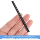 10 Pcs Fer of Rabot HSS Lames of Raboteuse Fers Reversibles Carbure Set of Rabot Electric Blade Black, Bosch and Decker De, 82x5.5x1.2mm, 82mm, 2mm