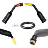 10 Pcs Rubber O Compatible with Karcher SC2 SC3 SC4 SC5 CT10 Steam Cleaner Black, Rings - Front View